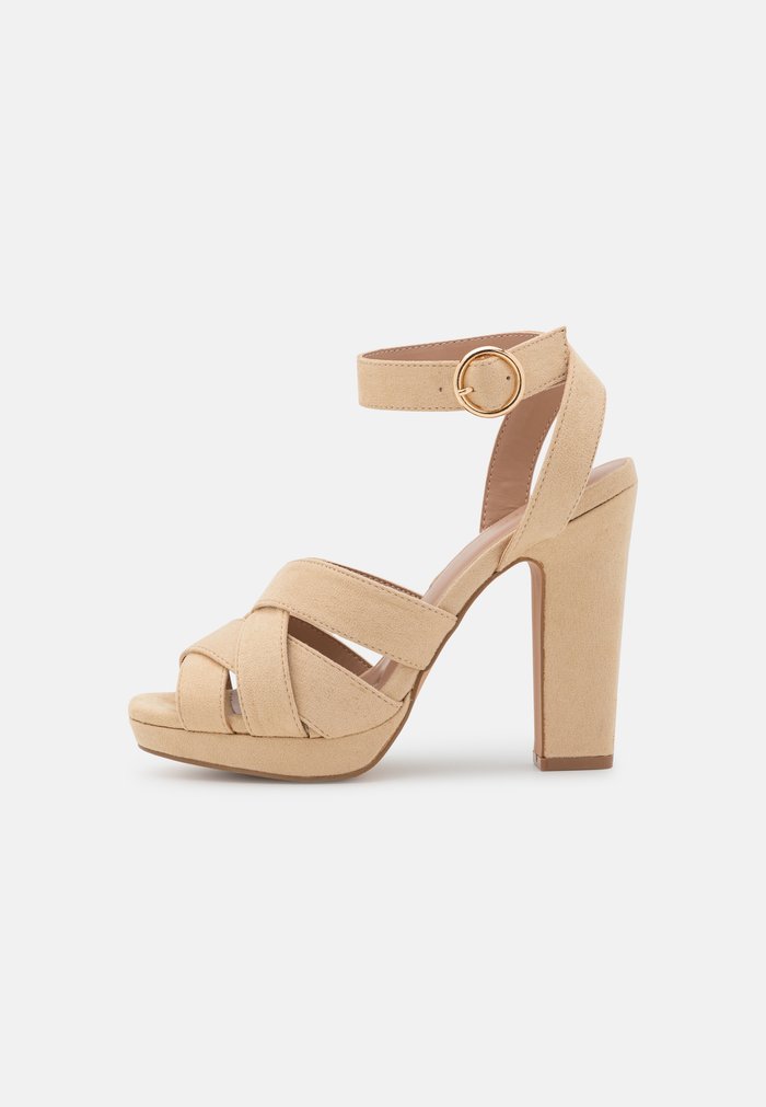 Sandales Anna Field High Beige Femme | NBB-6089680